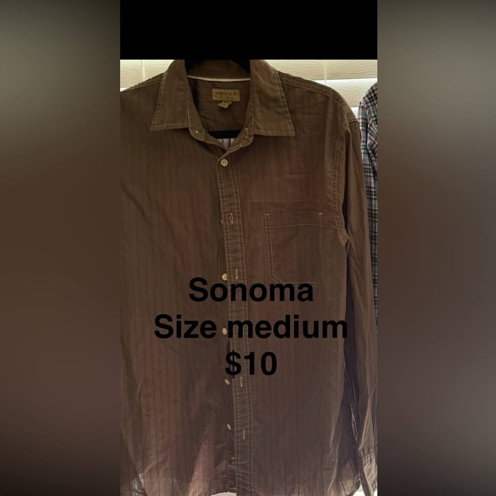 Sonoma Men's Dark Brown Shirt Jacket